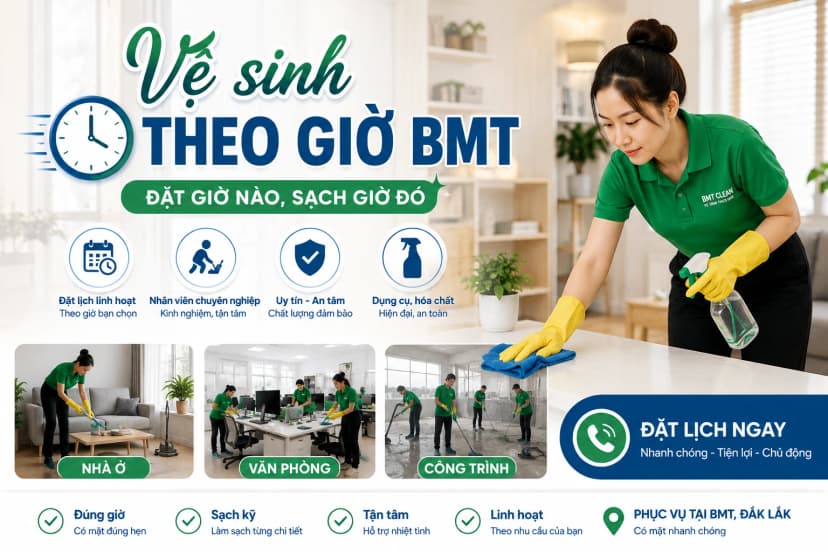 Vệ sinh theo giờ BMT